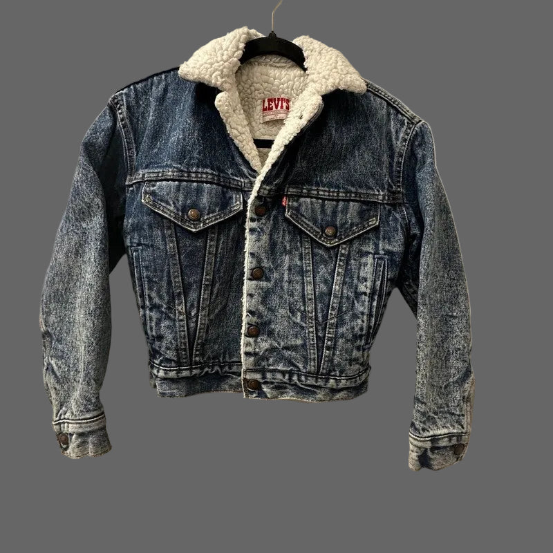 Vintage Levis Sherpa Lined Denim Trucker