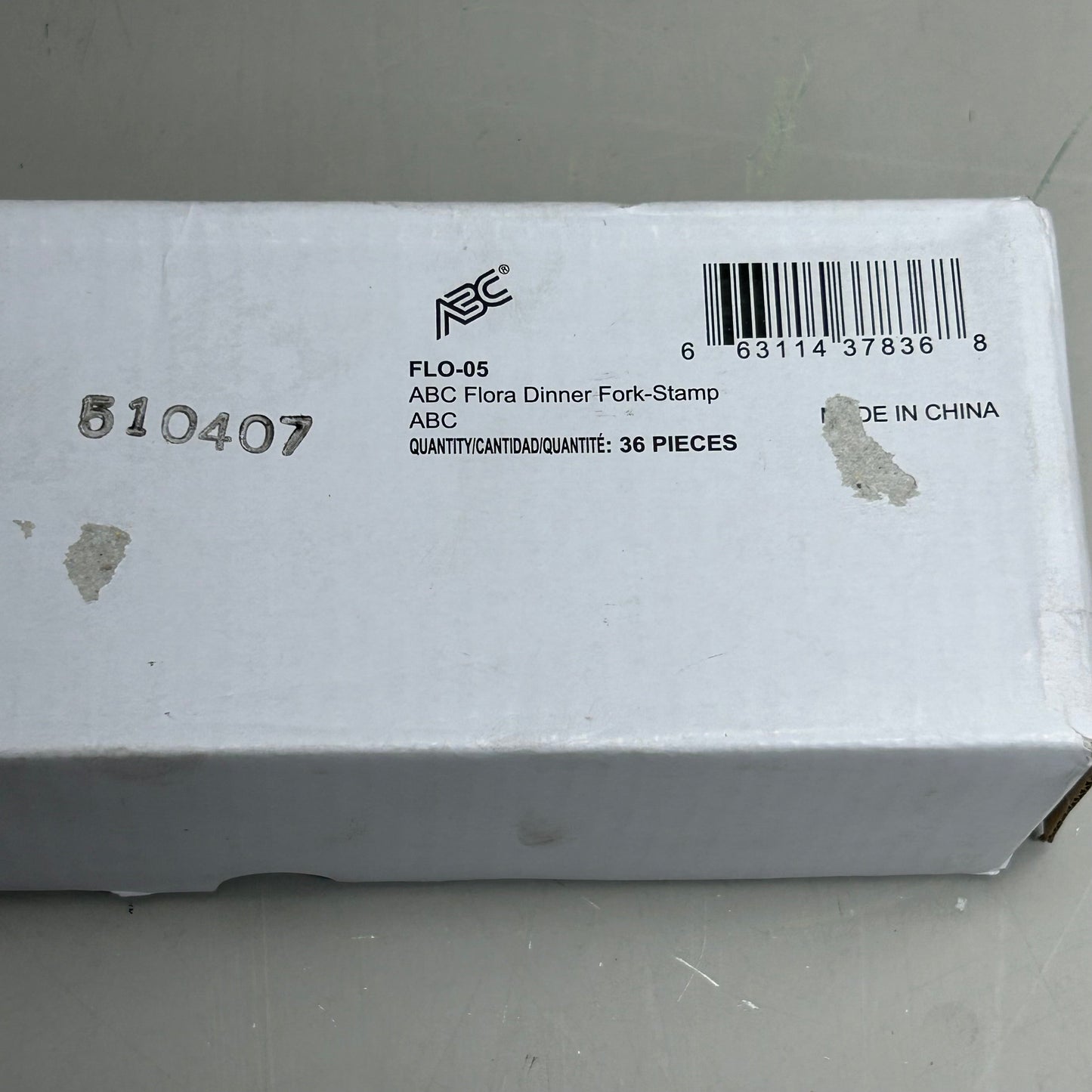 ABC (36 Pack) Stainless Steel Flora Stamped Fork Set New Other-Distressed Packaging 7" FLO-05