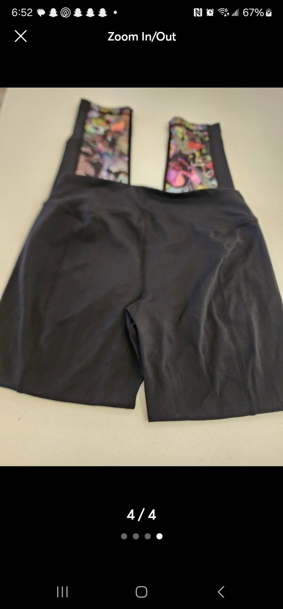 CYNTHIA ROWLEY Yoga Pants Medium with abstract print in spring colors - I Bought a Yard Sale