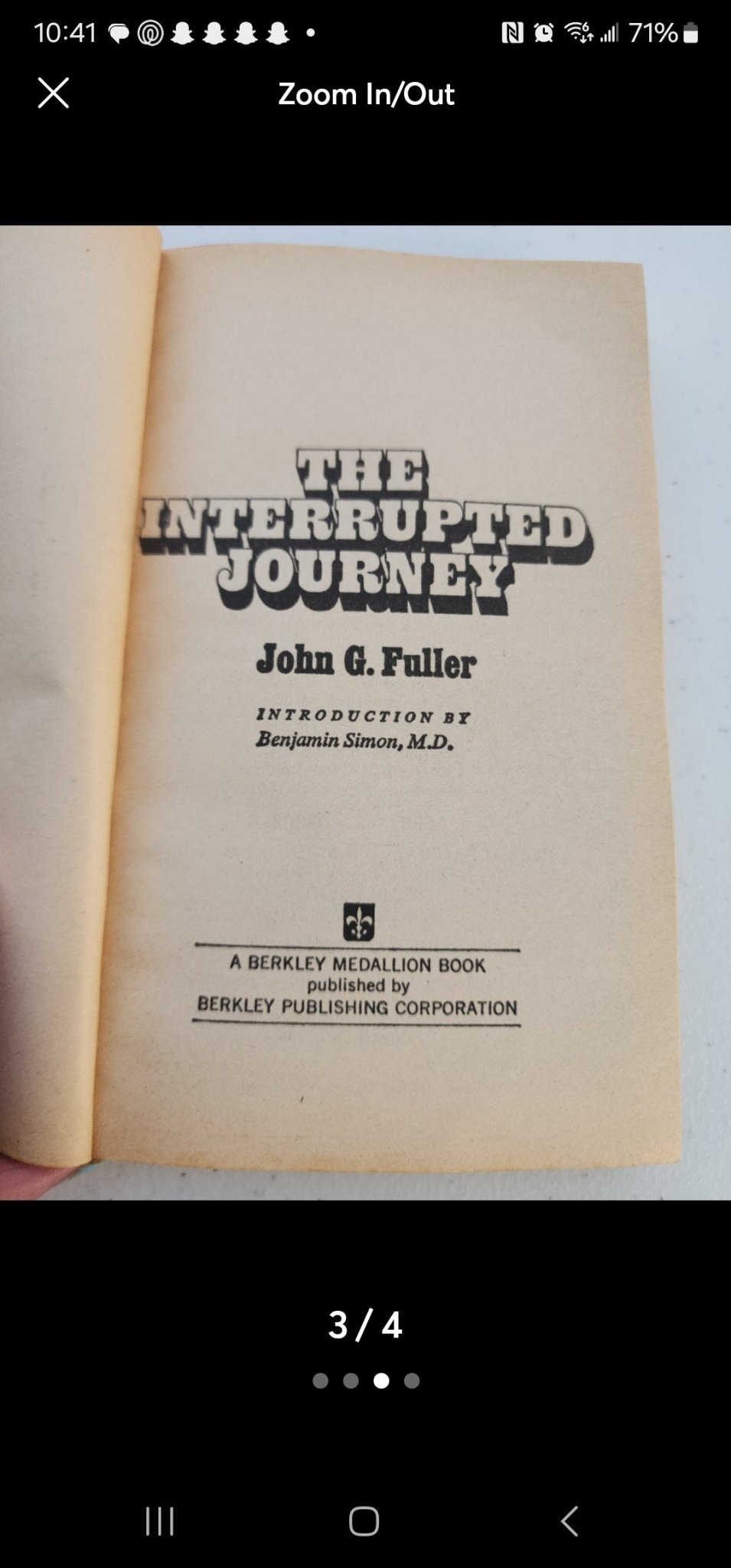 Interrupted Journey by John G. Fuller documented case of contact with Alien Bein - I Bought a Yard Sale