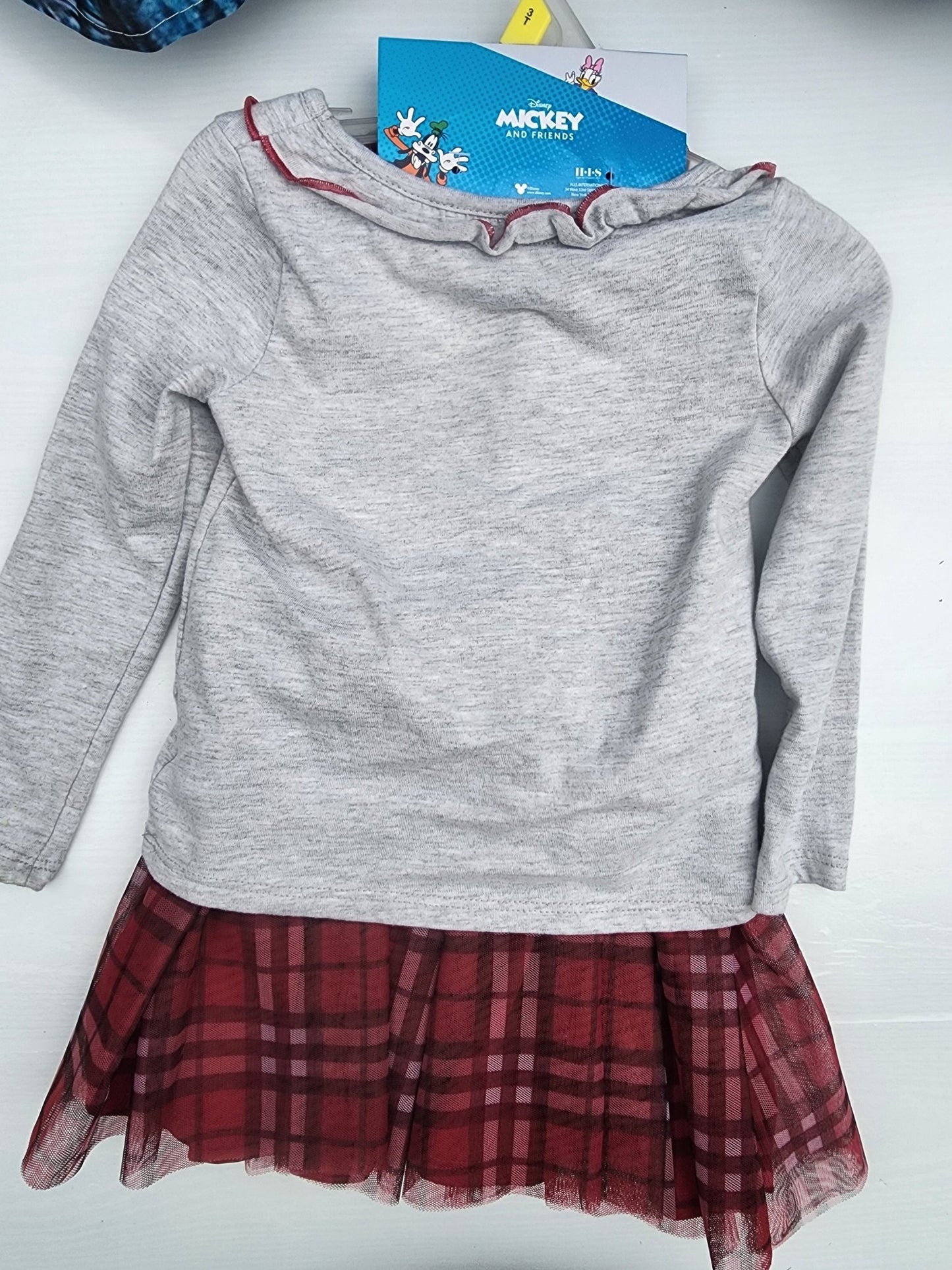 Mickey Mouse Girls Long Sleeve Top, Tutu Skirt, and Scrunchie 3T - I Bought a Yard Sale