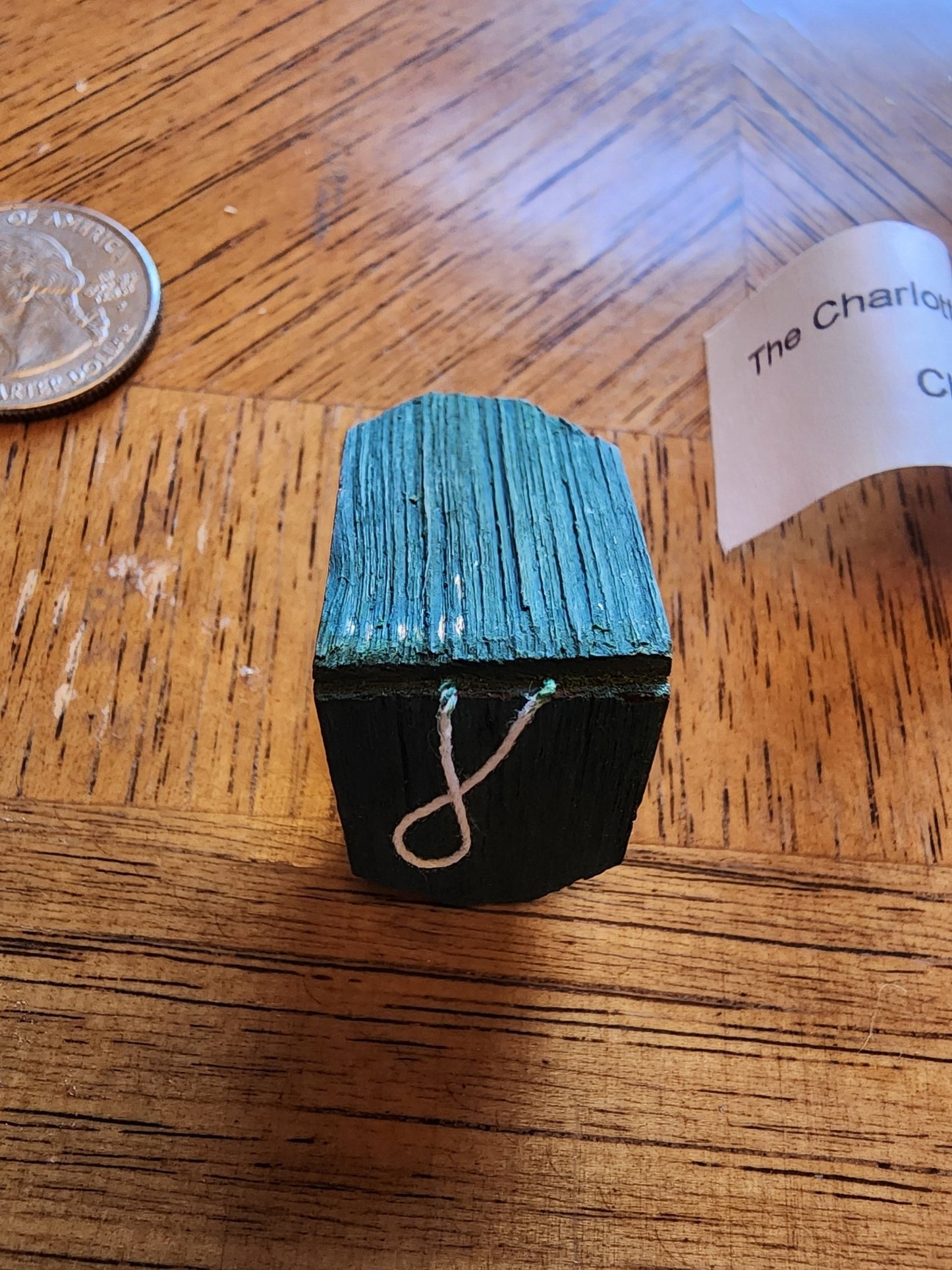 Miniature Blue Bird house aprox. 1 1/8" tall - I Bought a Yard Sale