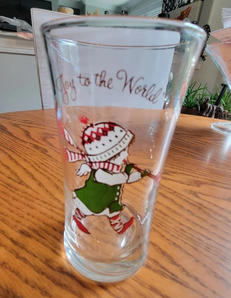 Vintage Holly Hobbie Christmas Glasses Coca Cola set of 3
