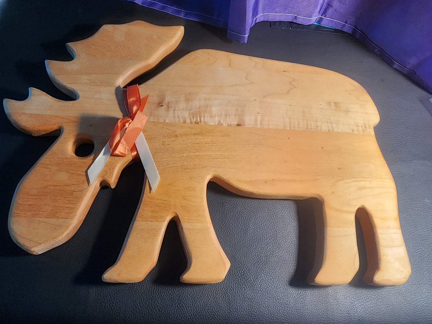Majestic Moose Wooden Cutting Board - Generous 16" x 11.5" Surface