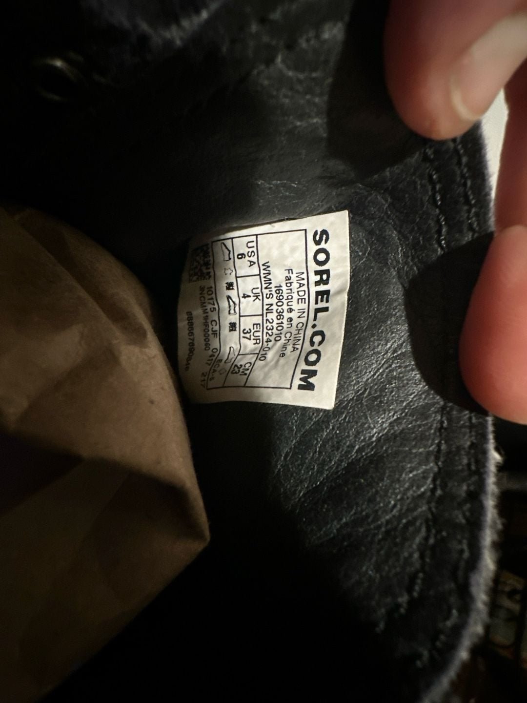 Sorel Major Carly Black Leather & Gray Wool Moto Combat Boots NL2324 - 010 - I Bought a Yard Sale