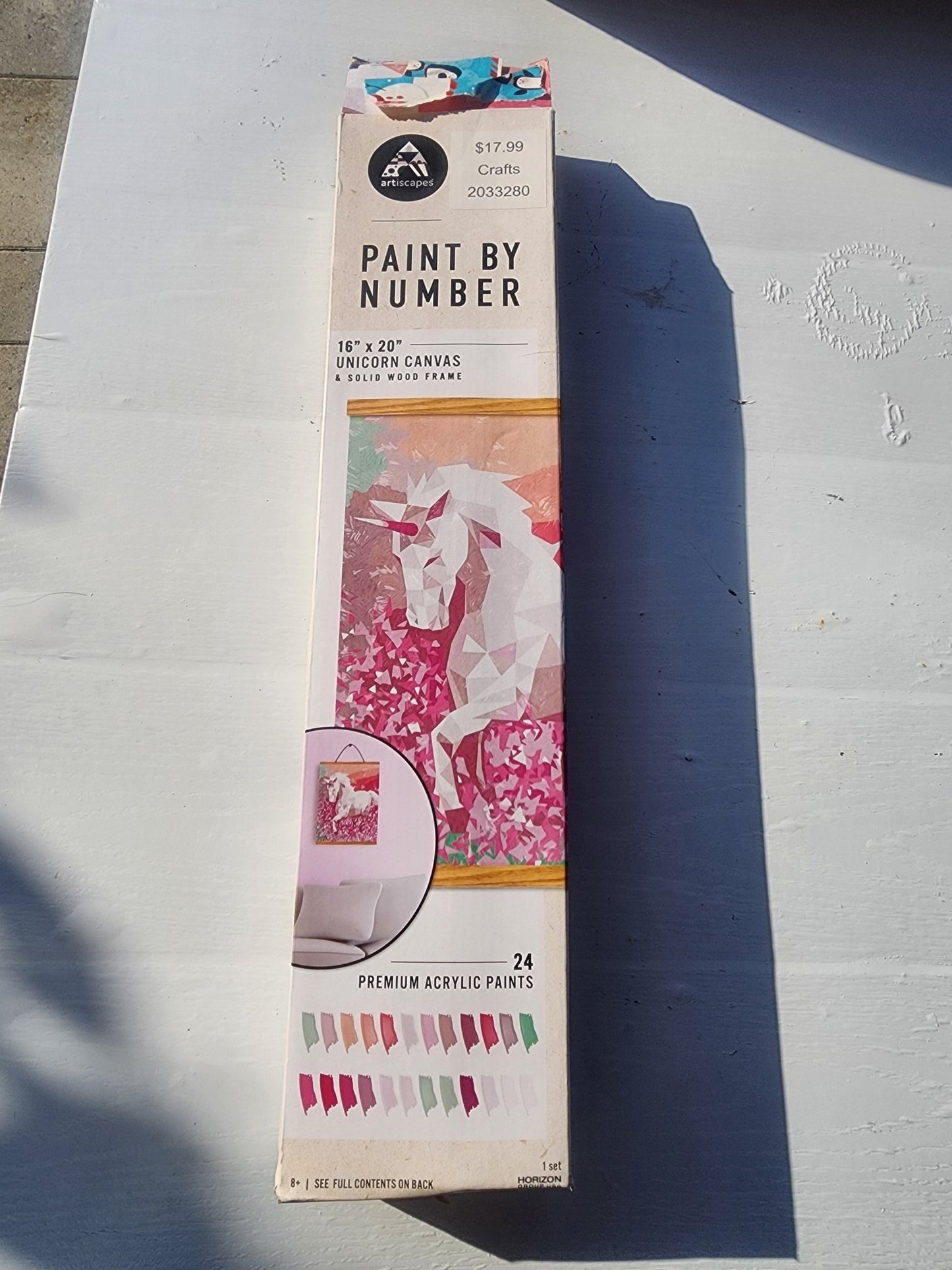 Unicorn Canvas - Paint by Number - 16 in. x 20 in. - Plus Solid Wood Frame - 8+ - I Bought a Yard Sale