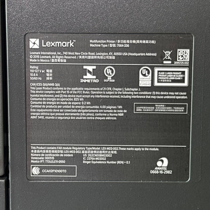 Z@ LEXMARK Laser Multifunction Printer 110-127V Grey CX820/CX860 (New Other, Minor Cosmetic Damage, See Images)