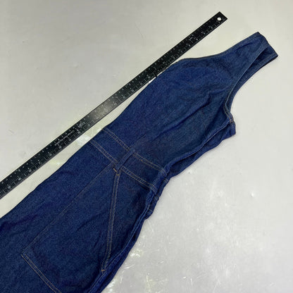 7 FOR ALL MANKIND Soft Denim Zip Up Jumper Womens Sz M Dark Blue AU7190865A WLSR