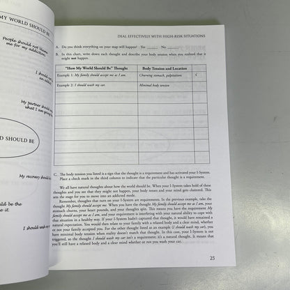 MIND-BODY WORKBOOK FOR ADDICTION Effective Tools Substance Abuse Recovery Book