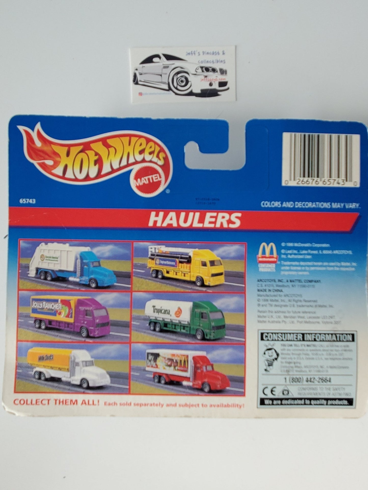 1996 Hot Wheels Haulers Milk Duds - I Bought a Yard Sale