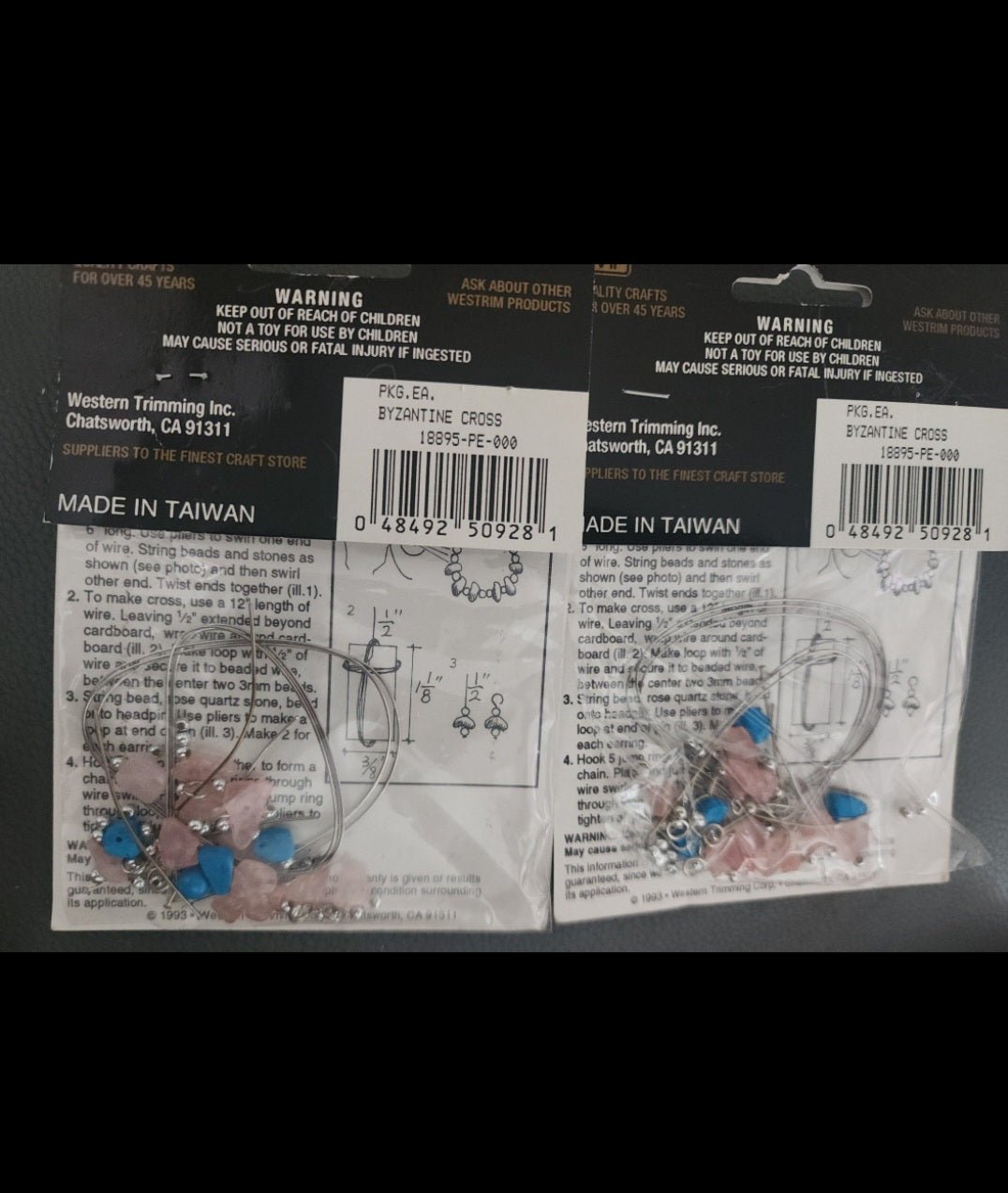 2 Ancient Treasures Earring Kits Byzantine Cross - I Bought a Yard Sale
