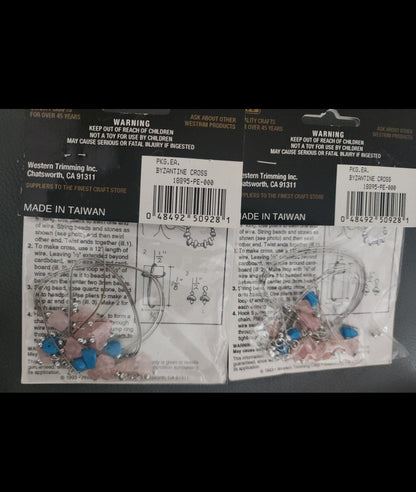 2 Ancient Treasures Earring Kits Byzantine Cross - I Bought a Yard Sale