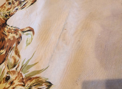 2 Deer Rayon Scarves Vintage Woodland Charm - I Bought a Yard Sale