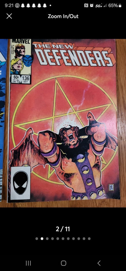 2 Marvel Comic Books Uncanny X - Men & 185 1984 New Defenders 136 1984 - I Bought a Yard Sale