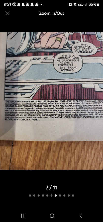 2 Marvel Comic Books Uncanny X - Men & 185 1984 New Defenders 136 1984 - I Bought a Yard Sale