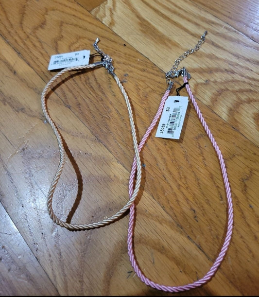 2 Necklace chokers Green and Pink - I Bought a Yard Sale