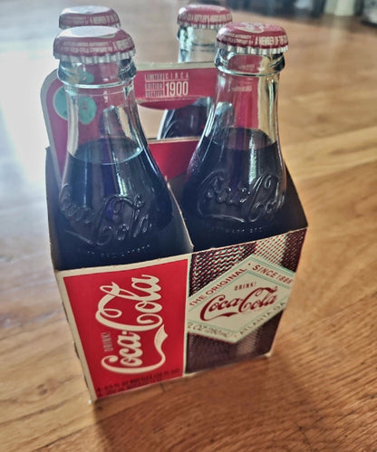 2007 Limited Edition Circa 1900 Atlanta,GA Four Pack of full Coca - Cola Bottles Collector - I Bought a Yard Sale