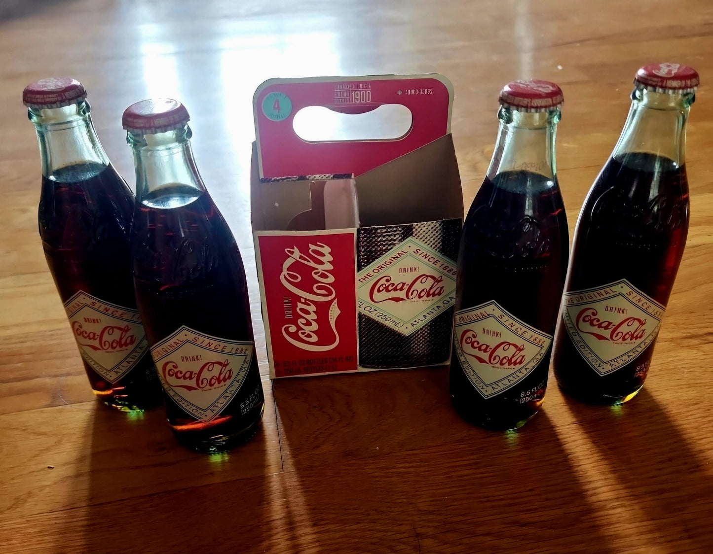 2007 Limited Edition Circa 1900 Atlanta,GA Four Pack of full Coca - Cola Bottles Collector - I Bought a Yard Sale
