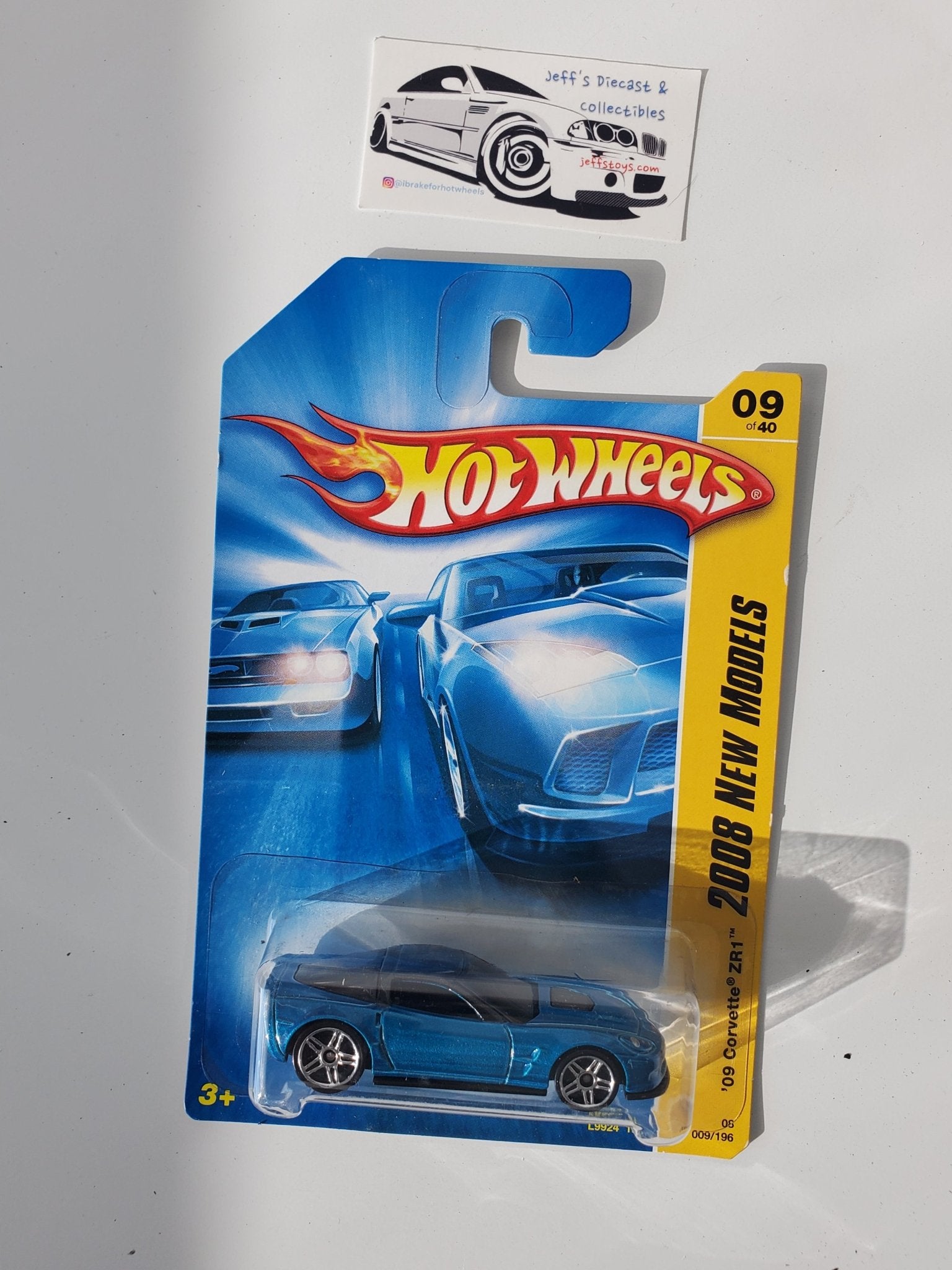 2008 Hot Wheels '09 Corvette ZR1 9 Blue - Rare - I Bought a Yard Sale
