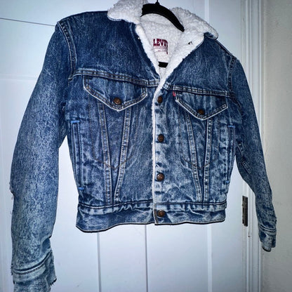 Vintage Levis Sherpa Lined Denim Trucker