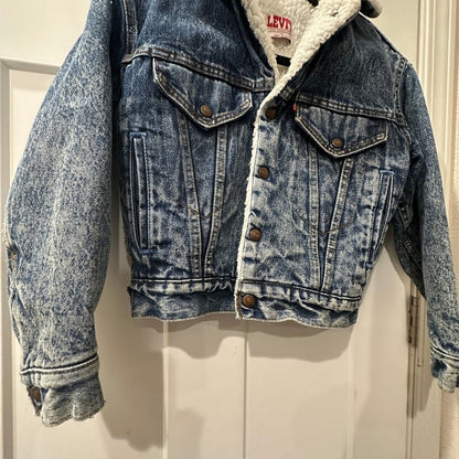 Vintage Levis Sherpa Lined Denim Trucker