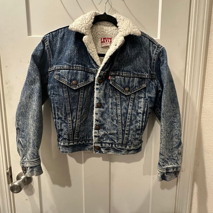Vintage Levis Sherpa Lined Denim Trucker