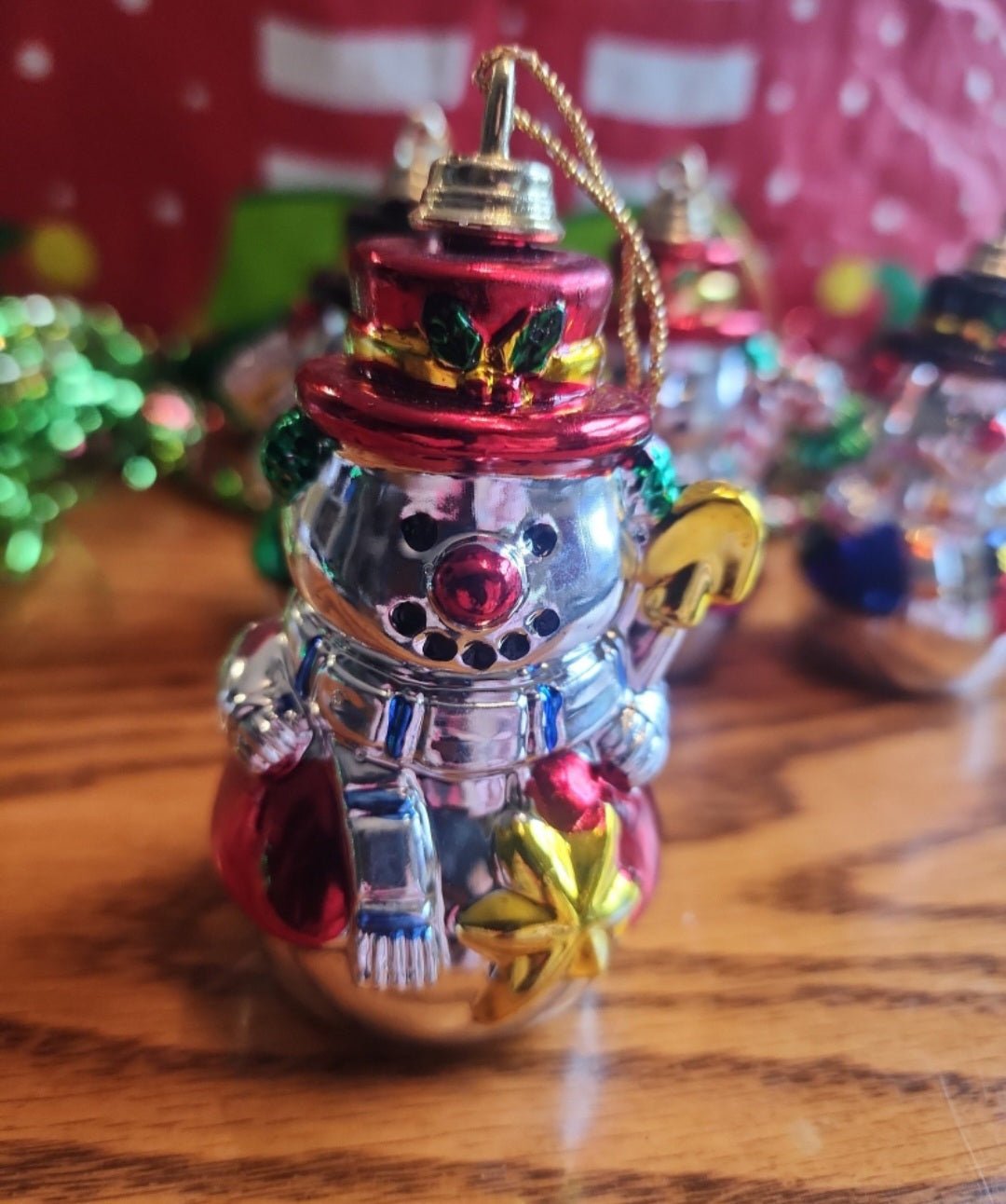 4 Christmas Snowman Ornaments - I Bought a Yard Sale