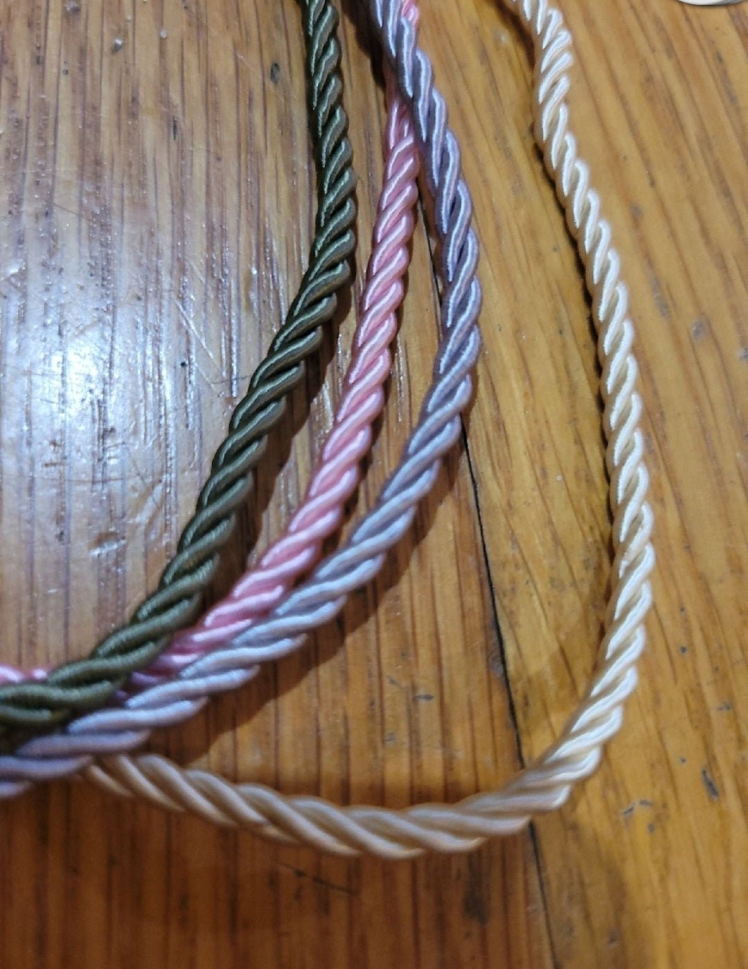 4 Necklace chokers Pink, Tan, Grey, green by Cookie Lee - I Bought a Yard Sale