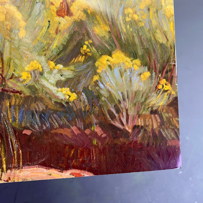 E. MARTIN HENNINGS Desert Land Painting On Foam Board 19"x15" (Like New)