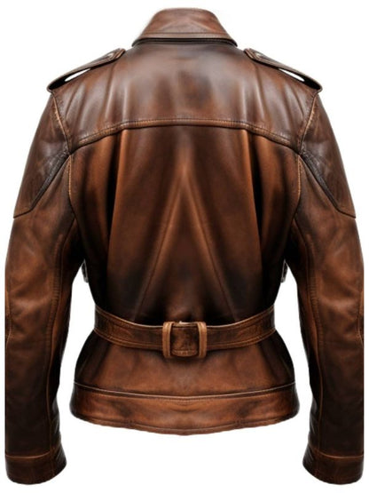 Men Military Style Vintage Leather Jacket – Vintage Leather Jacket
