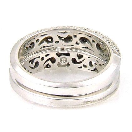 .54ct Antique Style Engagement Ring Set 18KT White Gold - I Bought a Yard Sale