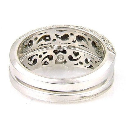 .54ct Antique Style Engagement Ring Set 18KT White Gold - I Bought a Yard Sale