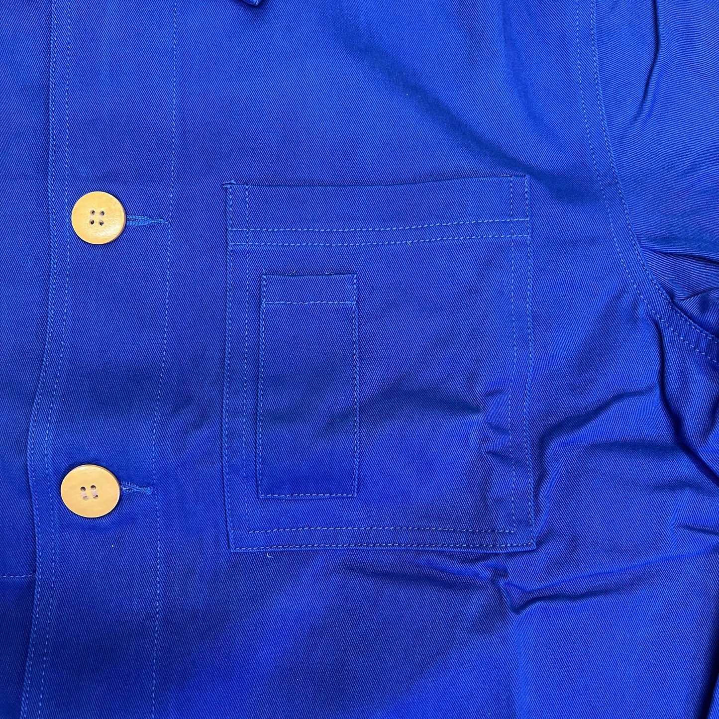 CPG CODEGRAPHY WORLDWIDE 4 Pocket Button Up Shore Coat Men's Sz L Blue
