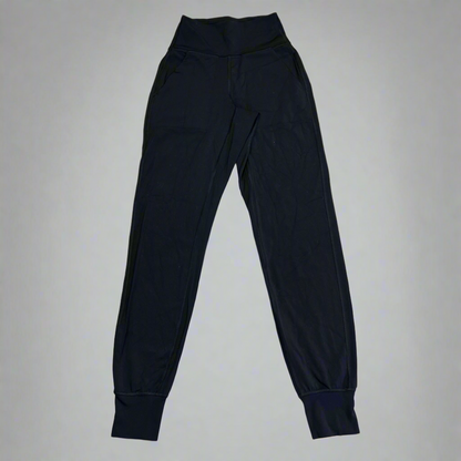 LULULEMON Butter Soft High Rise Cuffed Leggings Women's Sz 0 Black (Pre-Owned)