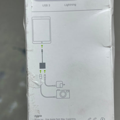 APPLE Lightning To USB 3 Camera Adapter White MK0W2AM/A (Return)