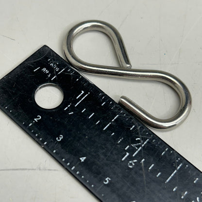 (1 Bag, 300 PCS) Heavy-Duty Stainless Steel S-Hooks For Swings,Hammocks, Tent Setting ETC 2" Overall Length
