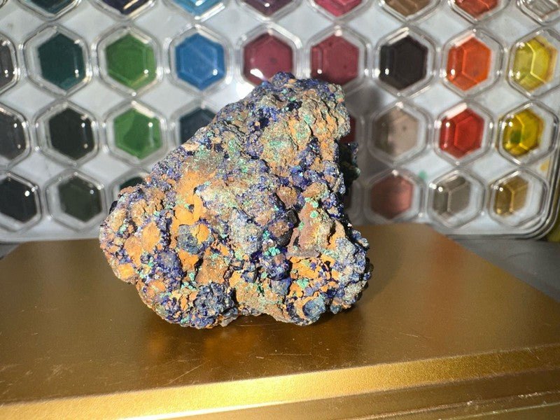 99.6g Azurite and Malachite Cluster Mineral Specimen - I Bought a Yard Sale