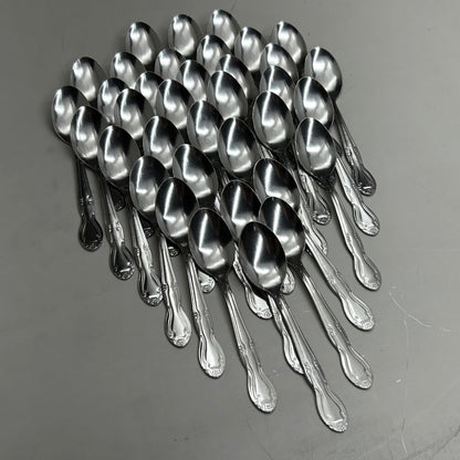 ABC (36 Pack) Stainless Steel Flora Stamped-Teaspoons FLO-01 (New Other-Distressed Packaging)