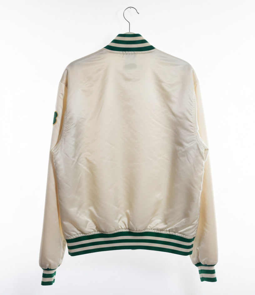 Rare Vintage White Satin Celtics Starter Jacket