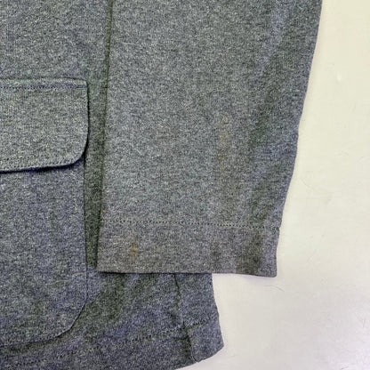 LANDS END CANVAS Jacket 100% Cotton Diamond Stitch Shoulder Men's Sz XL Grey
