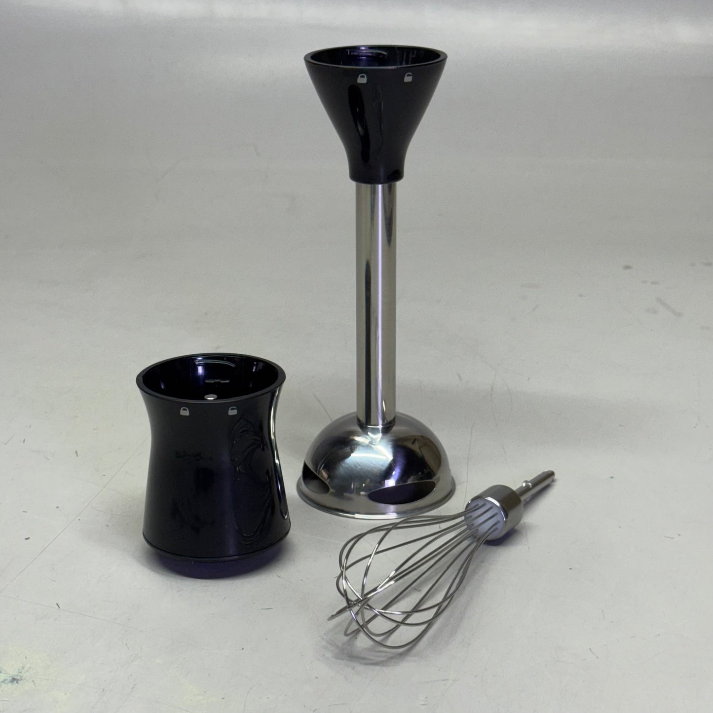 HAMILTON BEACH Electric Immersion Hand Blender With Handheld Blending Stick 2 Speed 225 Watts Grey & Black 59765G