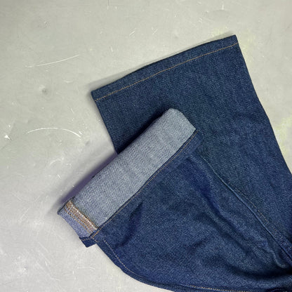 7 FOR ALL MANKIND Soft Denim Zip Up Jumper Womens Sz M Dark Blue AU7190865A WLSR