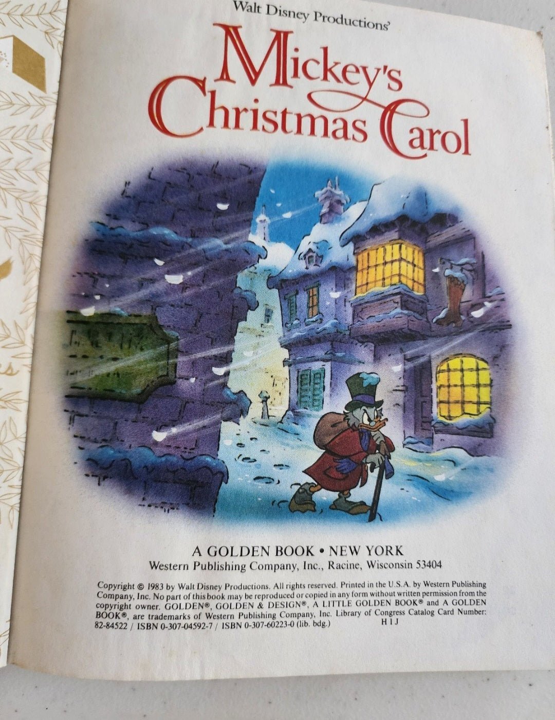 A Little Golden Book Walt Disney’s Mickey’s Christmas Carol 1983 - I Bought a Yard Sale