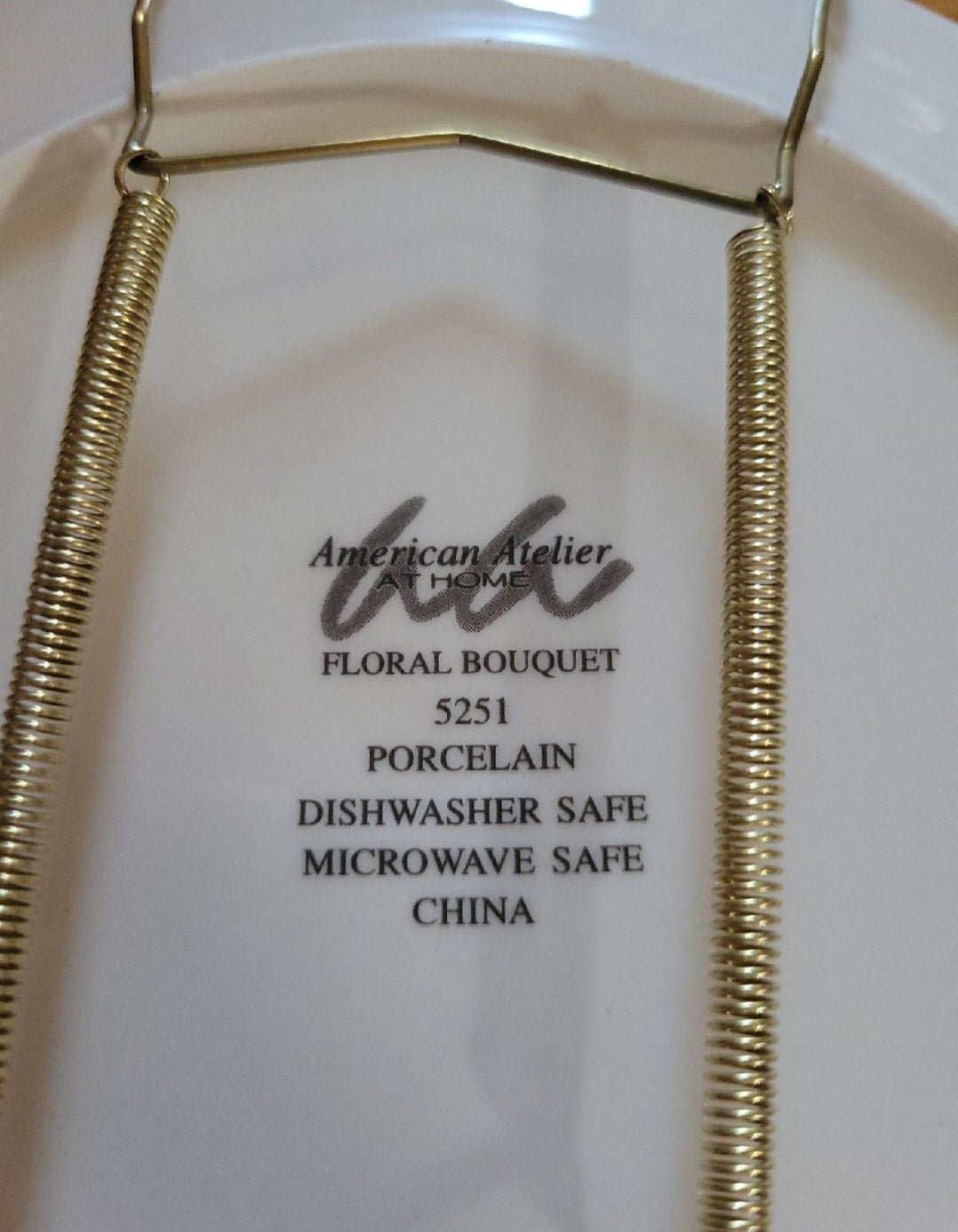 American Atelier 8" Plate Decor with brass hangers new in box - I Bought a Yard Sale