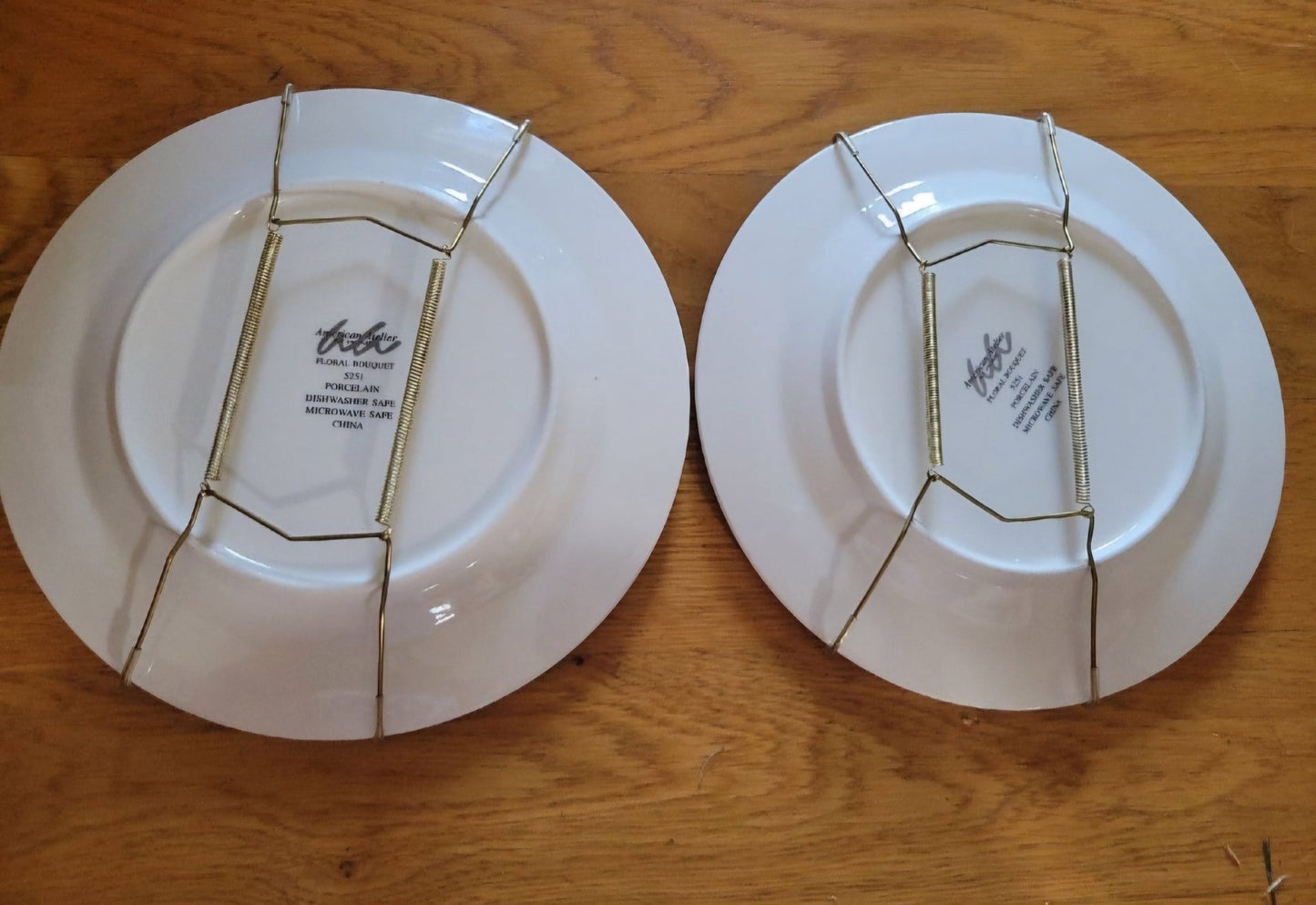 American Atelier 8" Plate Decor with brass hangers new in box - I Bought a Yard Sale