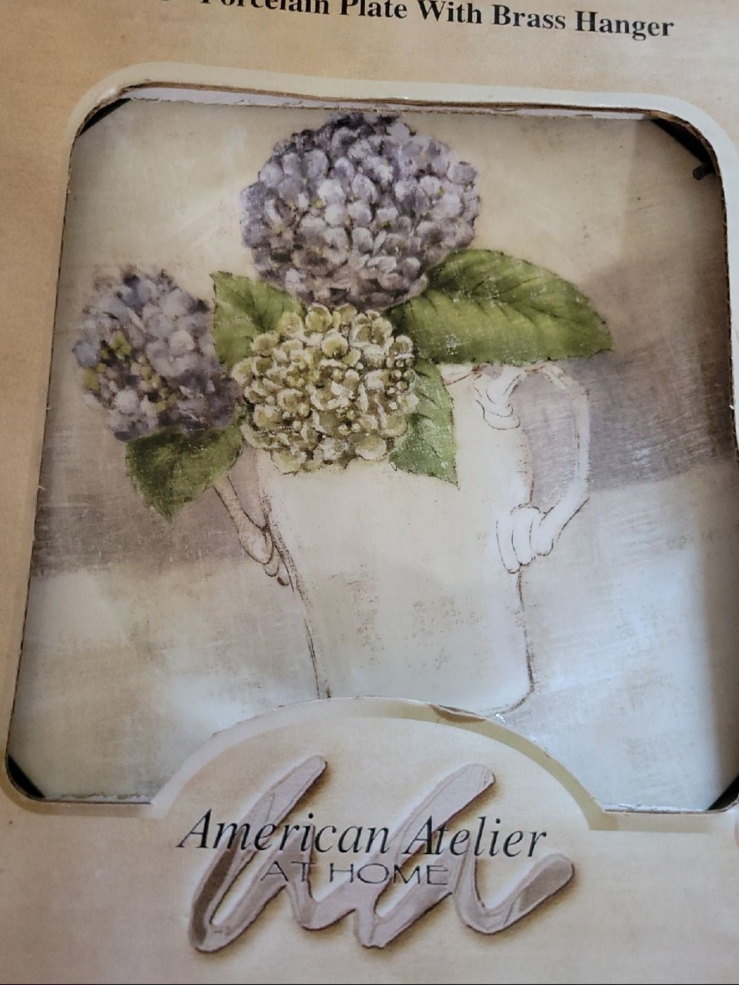 American Atelier 8" Plate Decor with brass hangers new in box - I Bought a Yard Sale