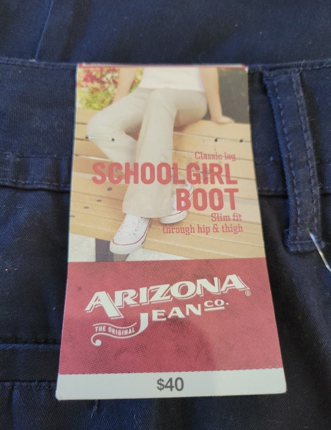 Arizona Jeans Navy Pants schoolgirl boot size 19 - I Bought a Yard Sale