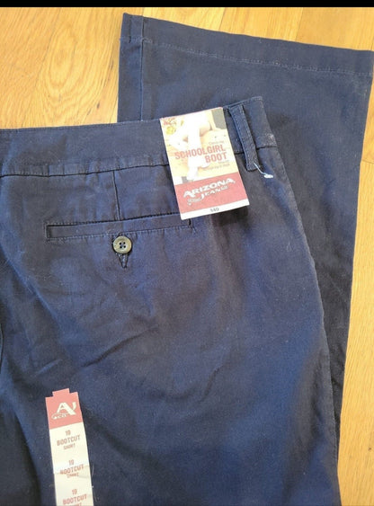 Arizona Jeans Navy Pants schoolgirl boot size 19 - I Bought a Yard Sale
