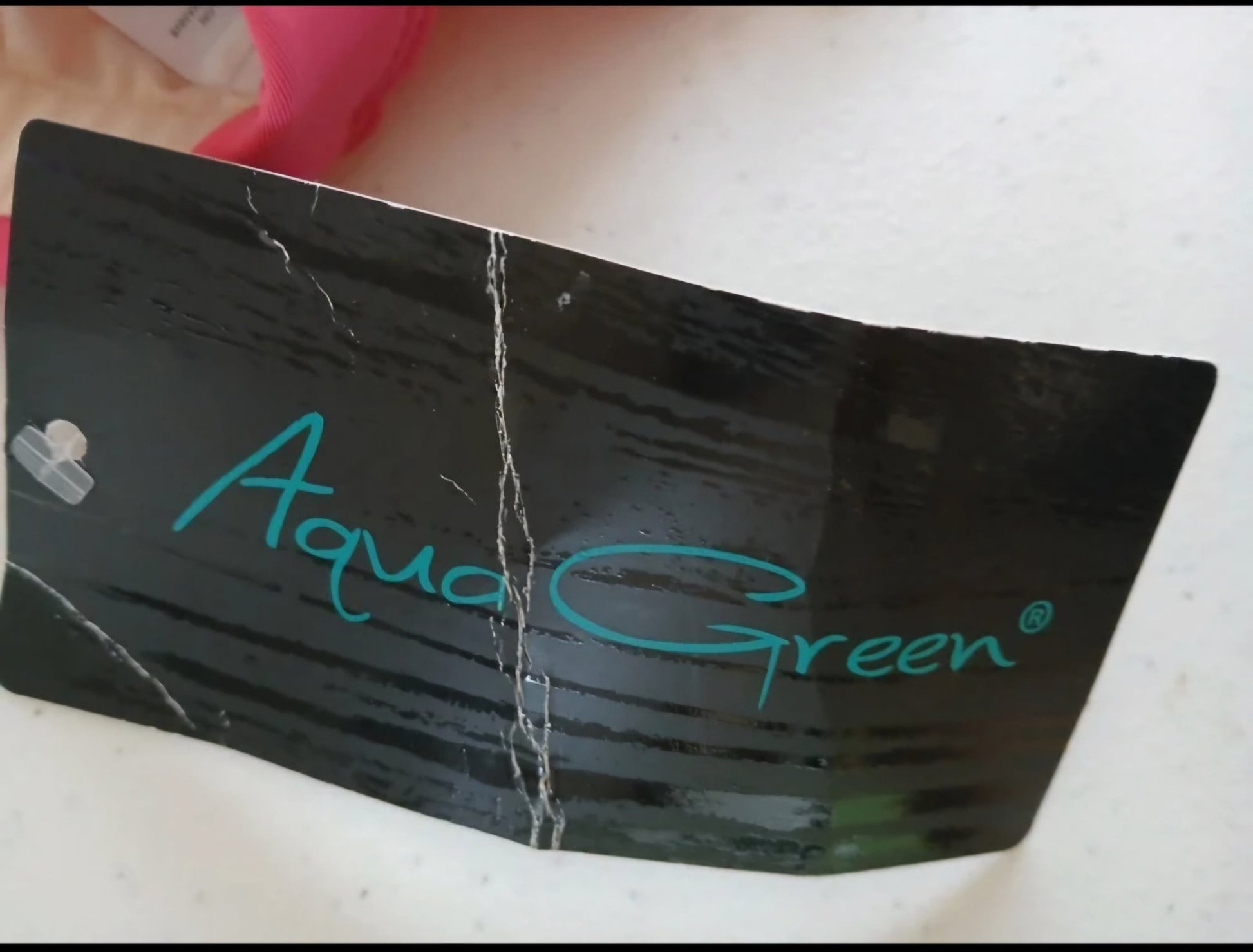 Asymmetrical Strap One Piece In Pink By Aqua Green XL 16 swimsuit - I Bought a Yard Sale