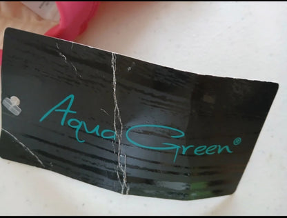 Asymmetrical Strap One Piece In Pink By Aqua Green XL 16 swimsuit - I Bought a Yard Sale